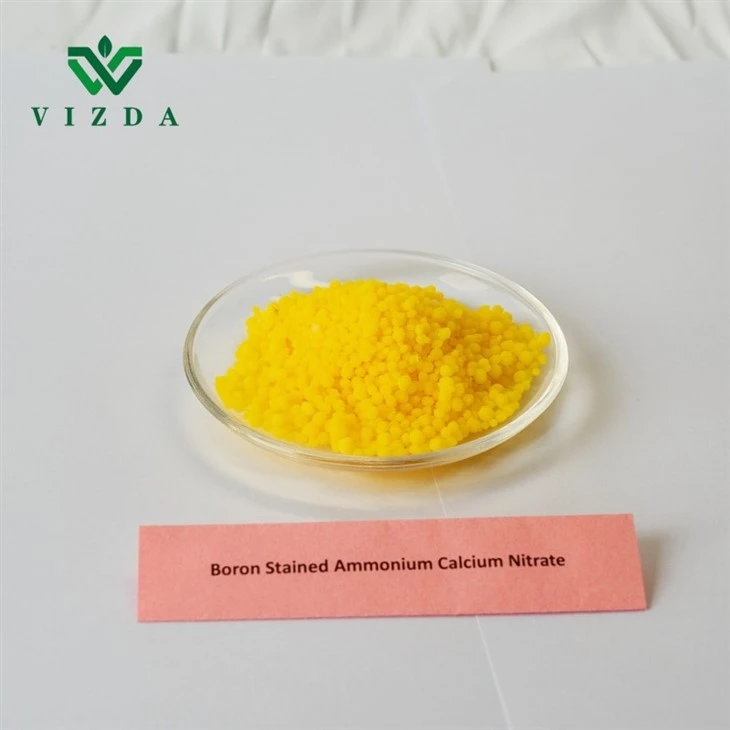 Calcium Ammonium Nitrate With Boron Yellow Granular Fertilizer